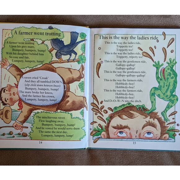 Ride A Horse: Jogging Rhymes, Lullabies 1986 Illustrated Bedtime Reading - Picture 2 of 13